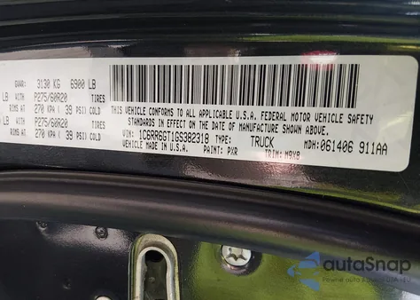 2016 Ram 1500 Big Horn from USA, damaged, VIN 1C6RR6GT1GS382318